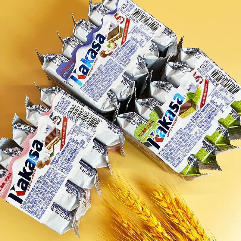 Какаса вафли biscuits Fuji вафли 100 г с вкусом шоколад орехи лесной орех школьная столовая повседневная еда Jisugi