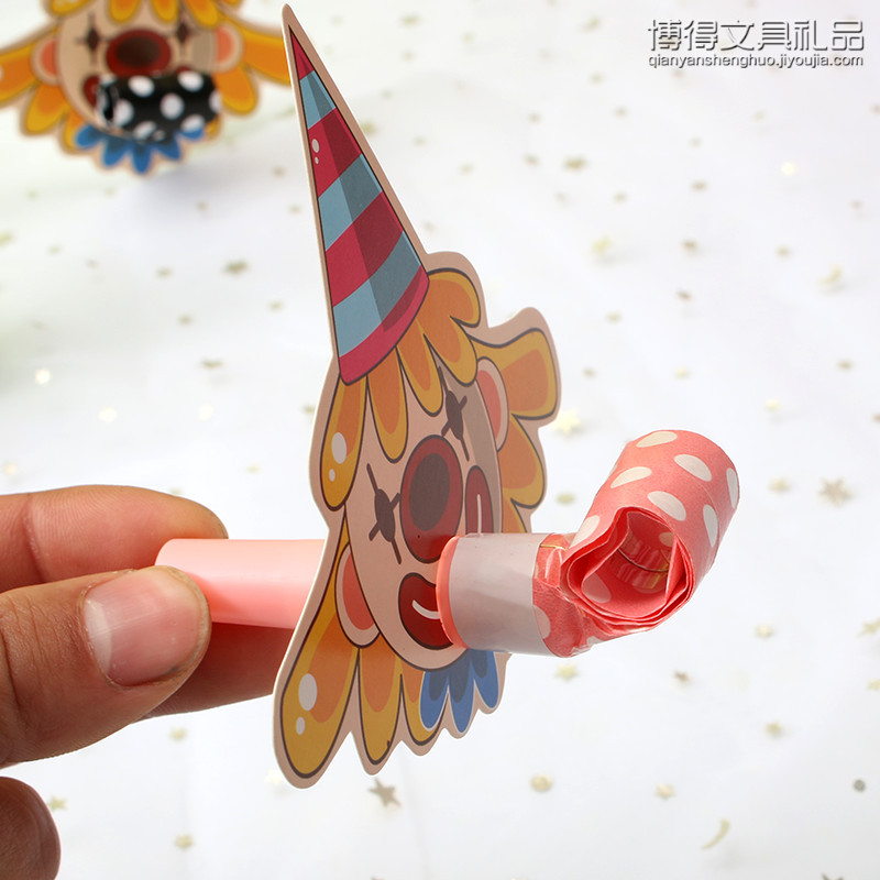 whistling boy girl celebrate a birthday birthday party Blowing volume horn children Cartoon Whistle Children's Day gift