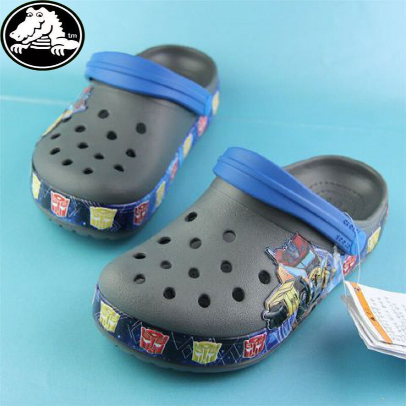Crocs 2026 New Model Children's Clogs Boys' Mcqueen Shoes Closed-Toe Sandals