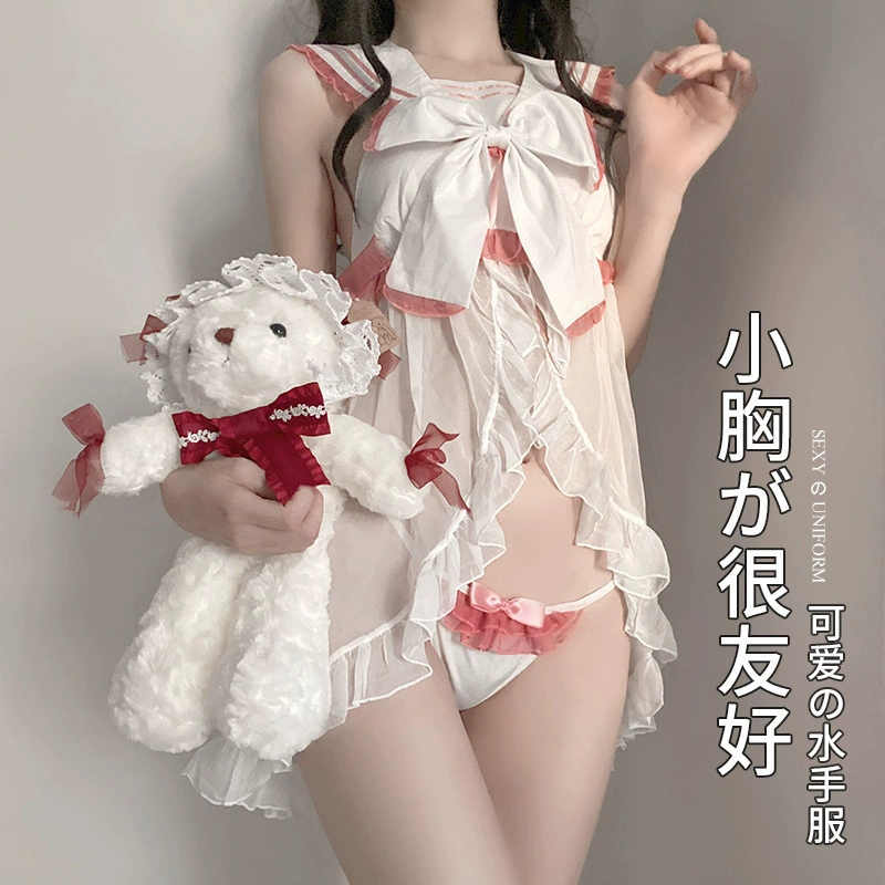 Милое нижнее белье, комплект с бантами, единая форма, стильLolita, косплей