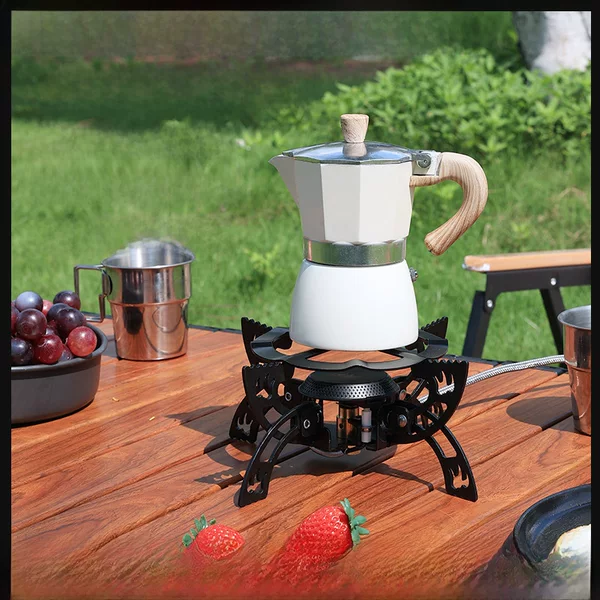 Bubik UFO Stove Cross-border Outdoor Split Small Gas Stove Camping Portable Folding Mini Windproof Tea Stove Fierce Fire