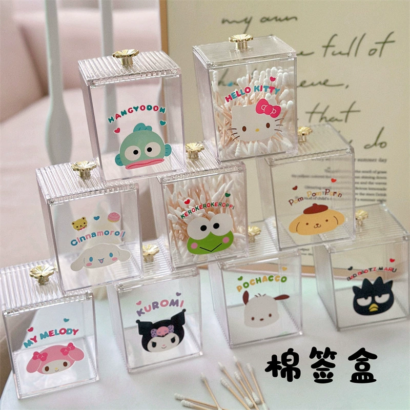 Мультяшная коробка для хлопковых шкатулок для ювелирных изделий