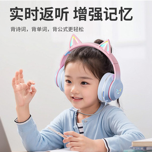 Cross-Border New Jst-Bt035D Head-Mounted Bluetooth Headset Foldable Card-Inserted Ear-Return Reading Headset Factory