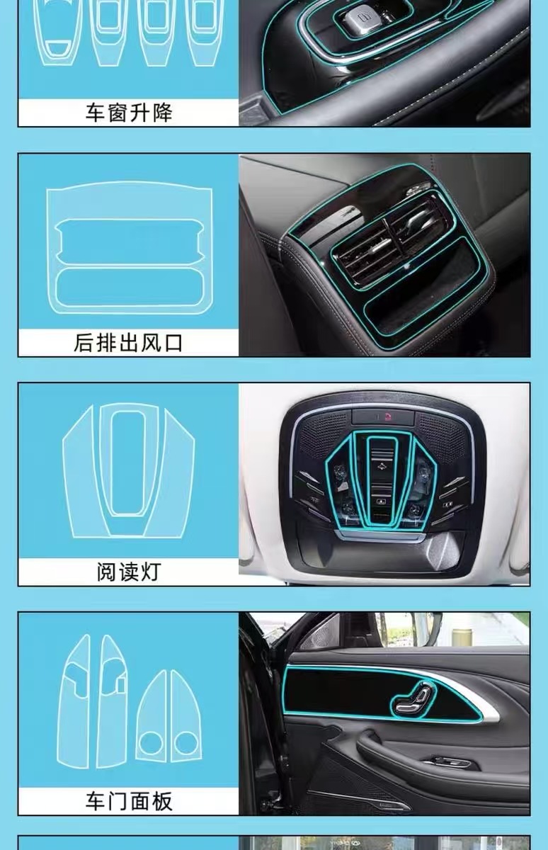 24-25 model Xingtu Lingyun screen interior film, navigation center console screen, Xingyao navigation protection, car interior film