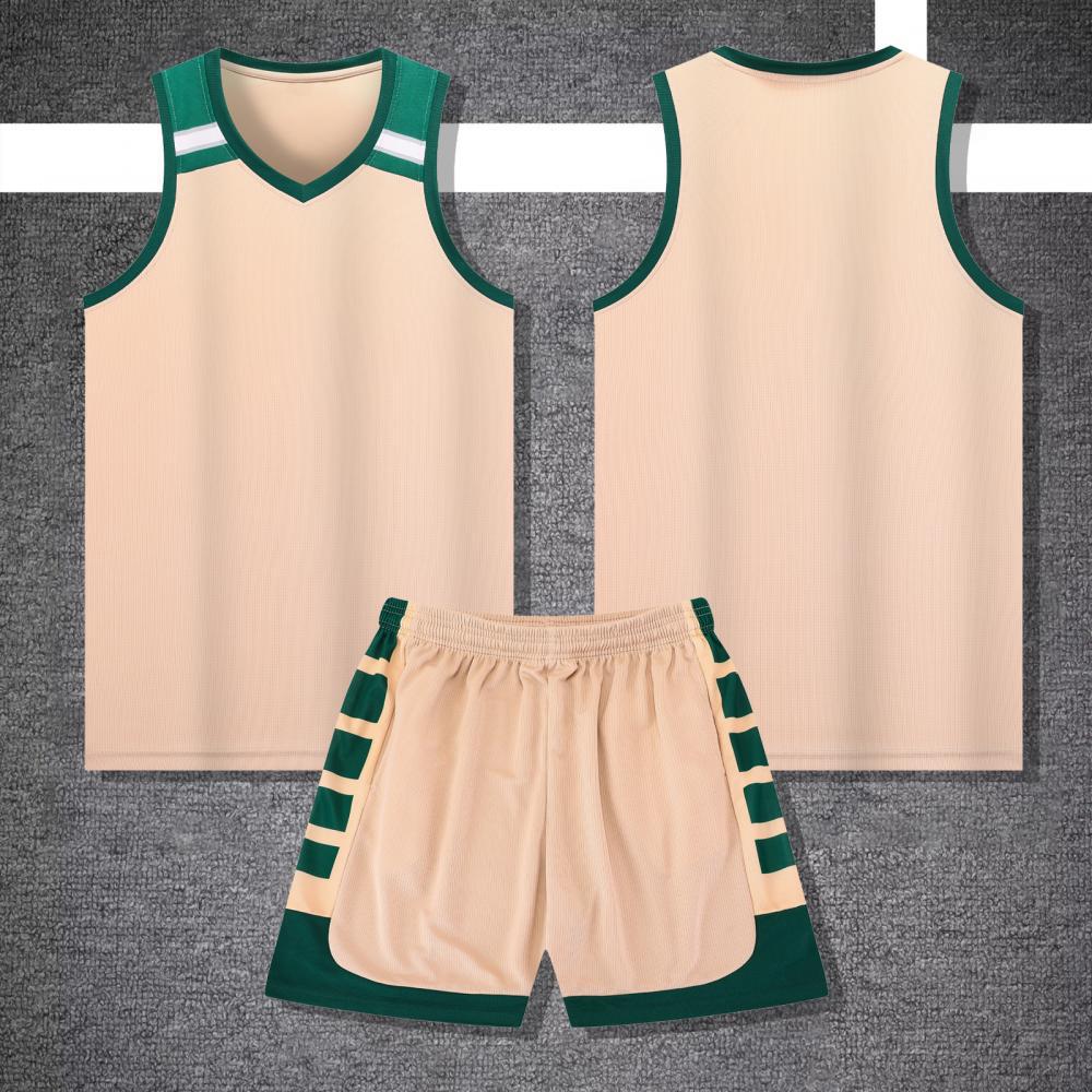 Factory direct approval 2024 new American V-neck basketball uniform suit adult children printing club training team uniform