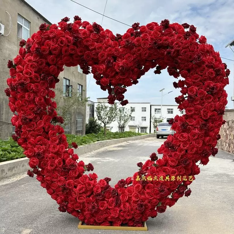 Новый свадебный реквизит железный арк в форме сердца к фоновой арке свадебной сцены креативный орнаж фон сердце прямой продажи