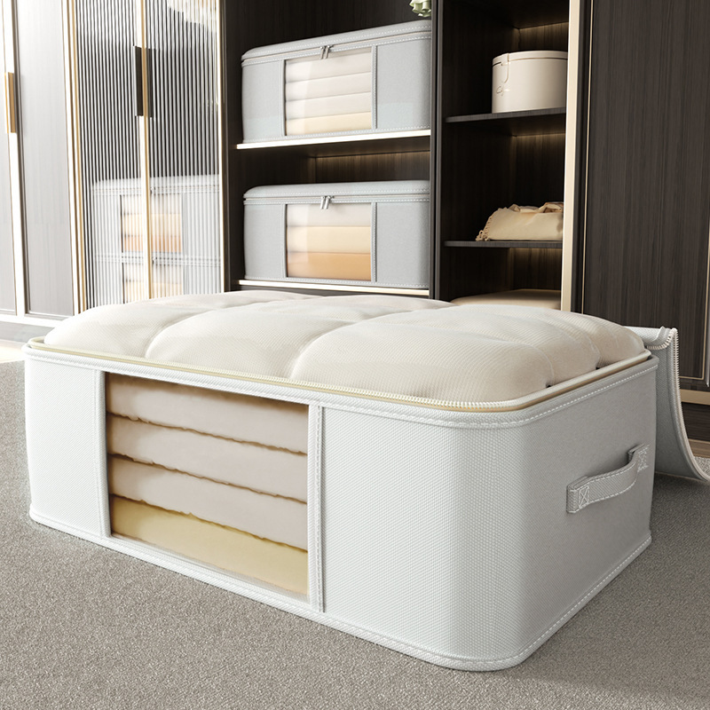 Demu Quilt Clothes Storage Bag Wardrobe Storage Box Home Moving Packing Bag Clothes Duffel Bag Fit Box