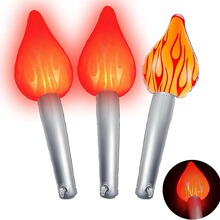 亚马逊充气火炬灯 运动会火焰加油棒PVC火把儿童助威舞台表演道具