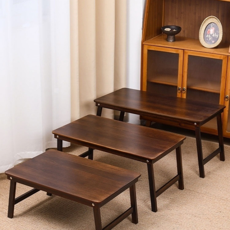 원목 설치가 필요 없는 접이식 침대 컴퓨터 책상 플로팅 창 침대 학생 학습 테이블 티 테이블 야외 고급