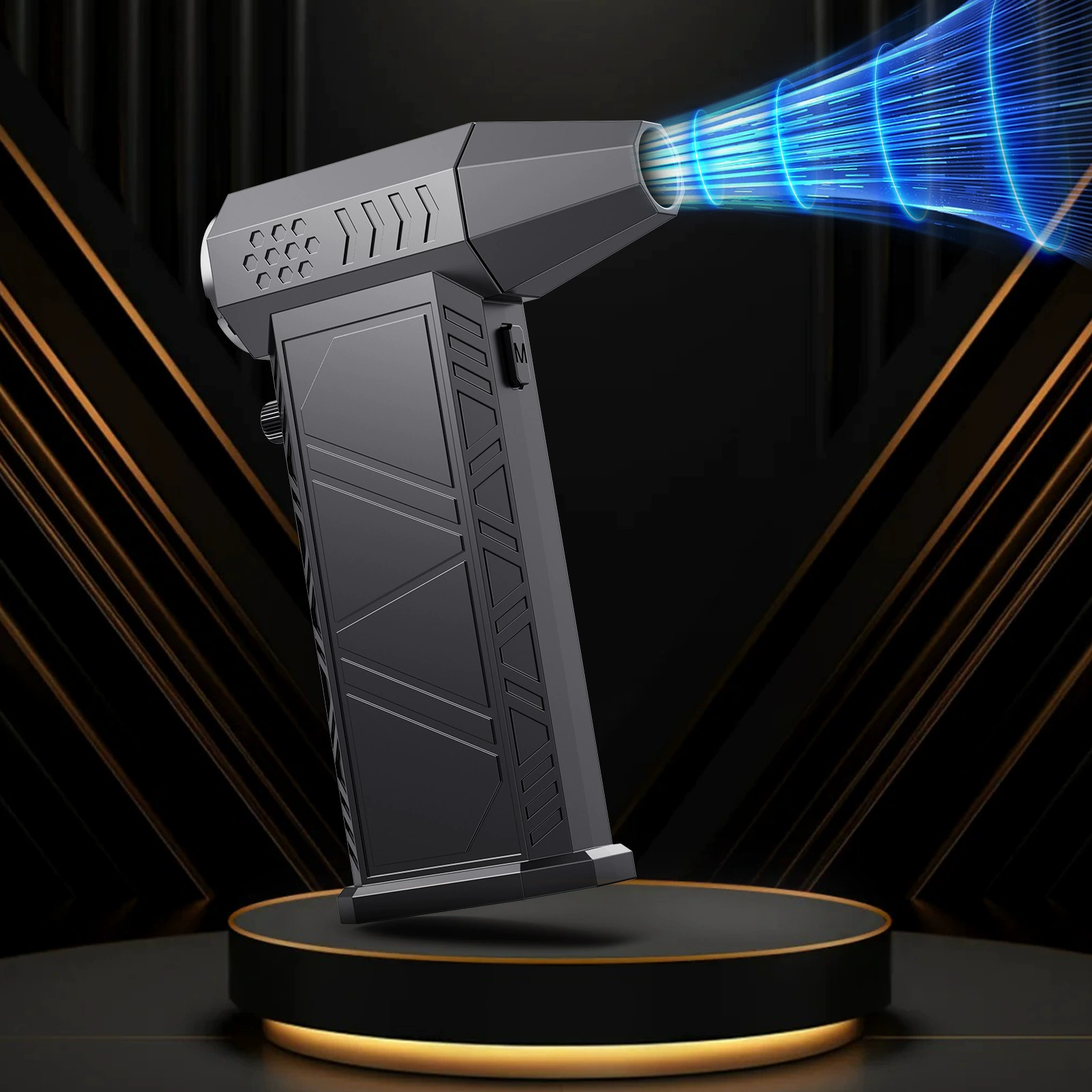 Высокоскоростной турбинный электрический вентилятор, портативный мини-беспроводной пылесос для улицы, незаменимый для кемпинга, мощный вентилятор.