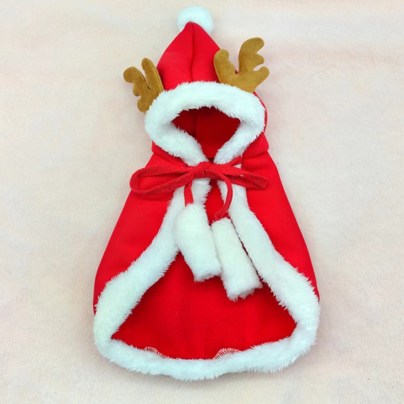 Ropa navideña transfronteriza de Amazon para perros, chales para cachorros, capas, ropa para mascotas, ropa navideña y de Halloween para perros grandes.