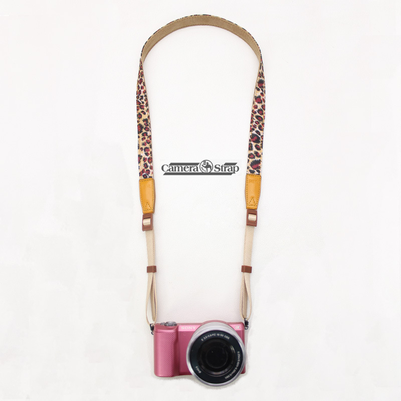 Proactive way Leopard Camera Strap Diagonal Micro single Strap solar system Polaroid straps Monosyllabic reaction lovely