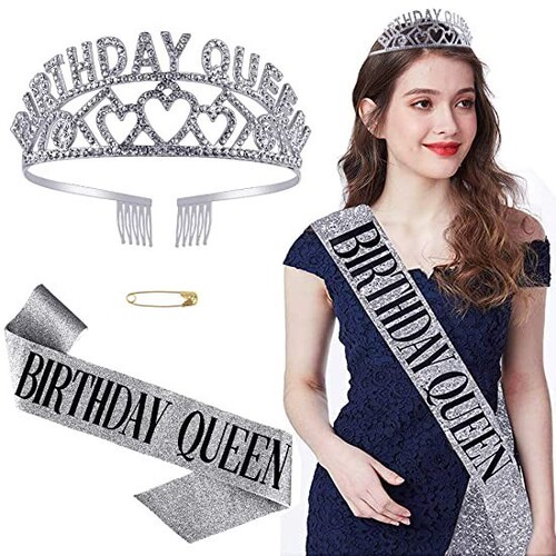 European and American hot selling BIRTHDAY QUEEN love queen birthday tiara crown hair accessories party holiday tiara