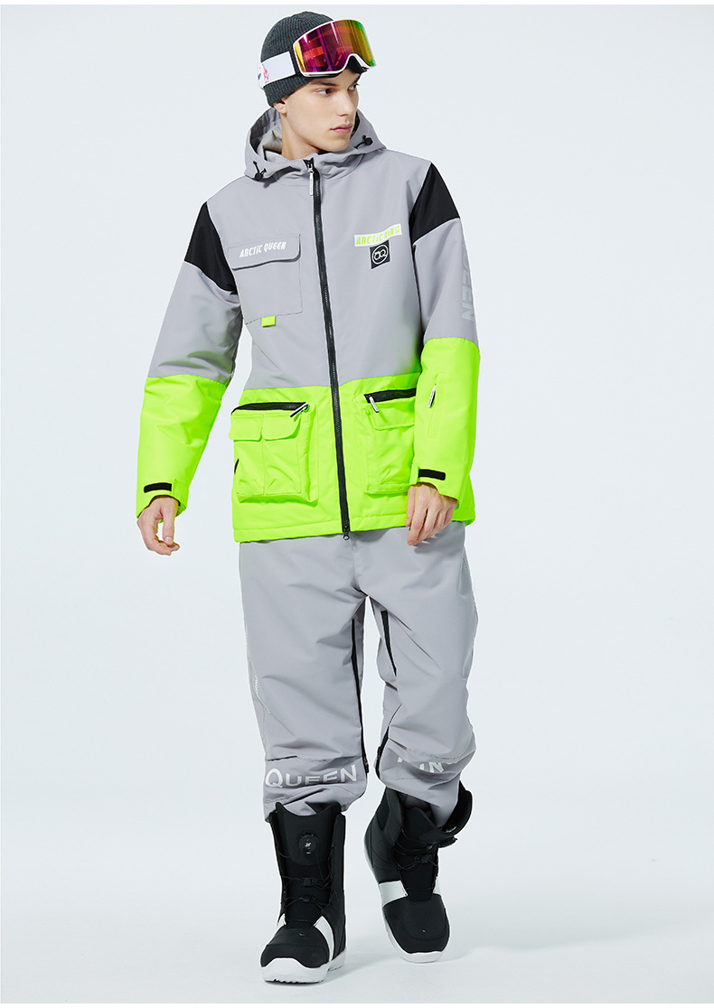 Men's Clothing Ski suit set for men and women couples warm and thick ski suit set single board double board ski suit_viptrois.com