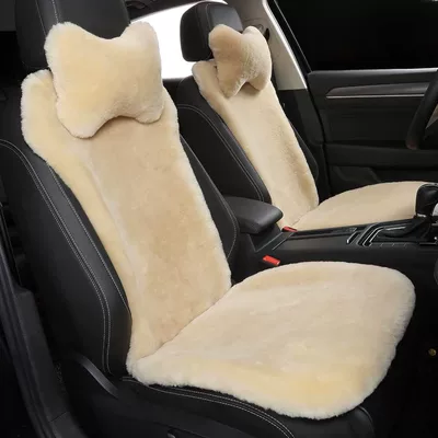 Wool pad — Real Wool Fur One-piece Single - 1-single-pad-pearls