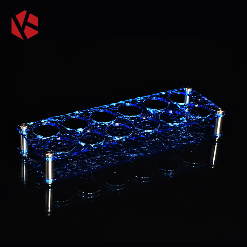 Soporte para procesamiento personalizado porta tazas de agujero redondo PC transparente barra de desgaste KTV porta tazas de vino blanco cerveza soporte de vino tinto