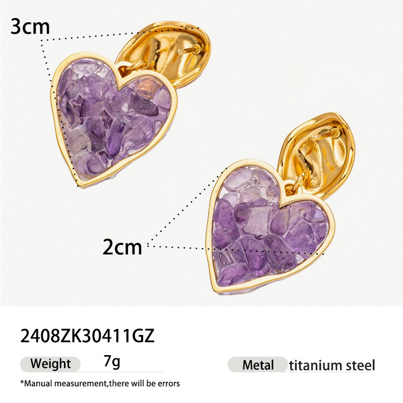 Taina pendientes de resina de piedra natural ojo de tigre pendientes de piedra de nicho femenino diseño pendientes de cristal diamantes estilo europeo y americano