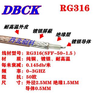 RG316�͸ߜ����� RG316��y���l���|RG316�D�Ӿ�SFF-50-1.5���L��