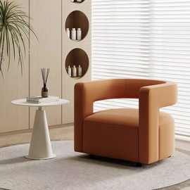 奶油风客厅沙发边几北欧现代家用餐桌角几轻奢接待小圆桌洽谈桌椅