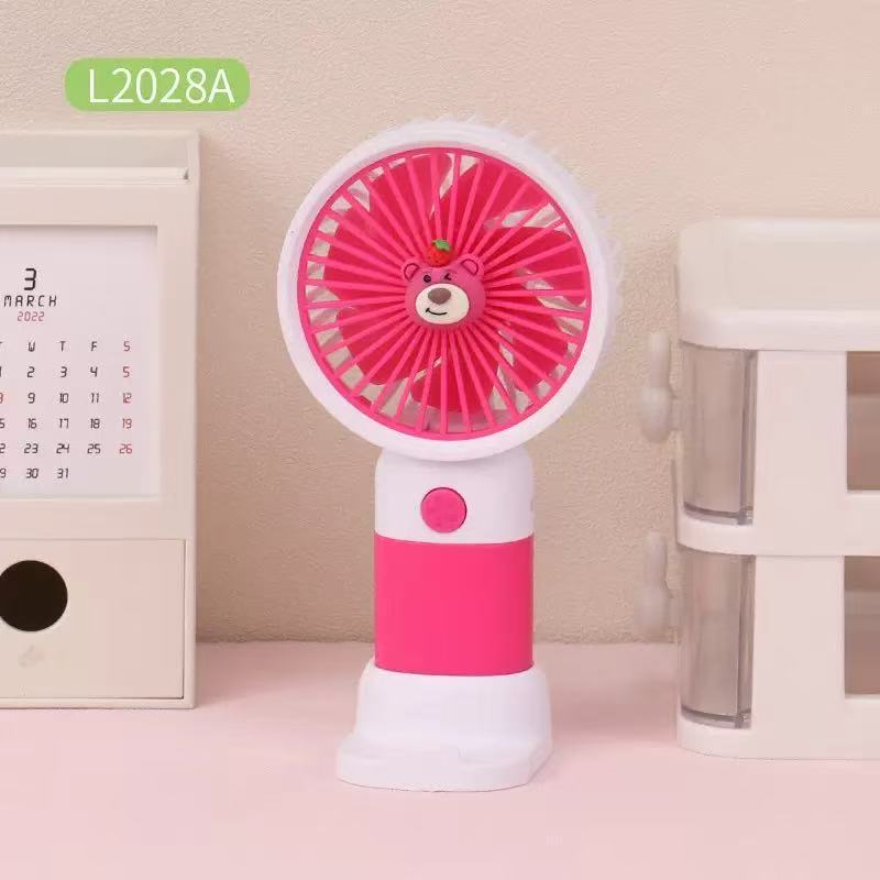 夏の新型ミニ手持ち小型ファンUSB充電女子静音携帯電話スタンドデスクトップファン|undefined