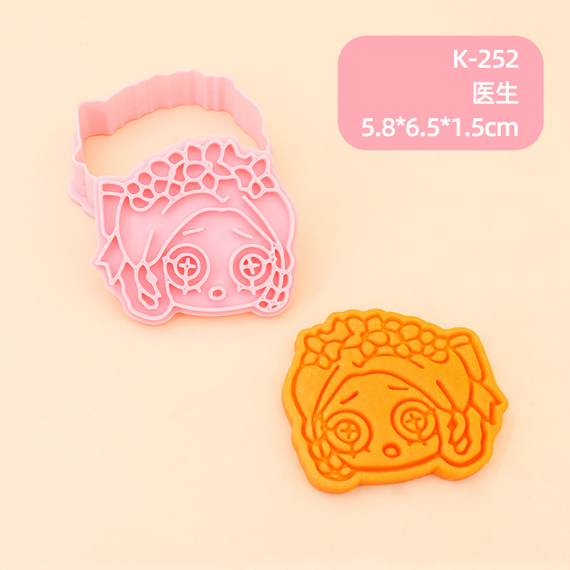 Juego de Moldes para Galletas 3D Personajes de Anime de Plástico para Repostería image 23