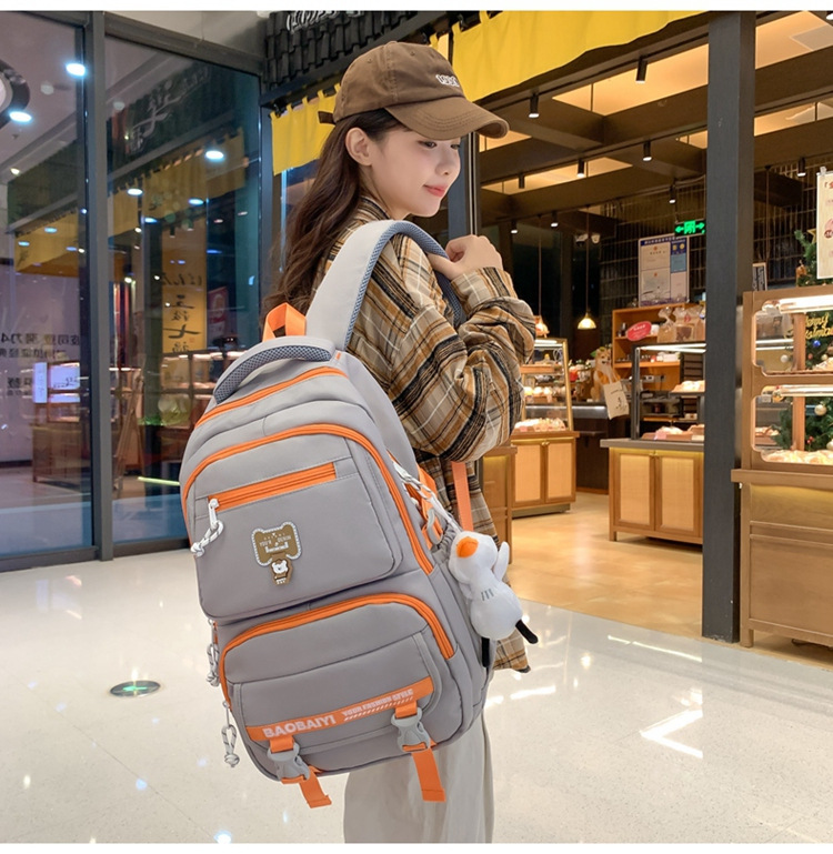Exquisite schoolbag, large-capacity lightweight backpack for both men and women, backpack for 2024 junior high school, senior high school and college students, for commuting undefined