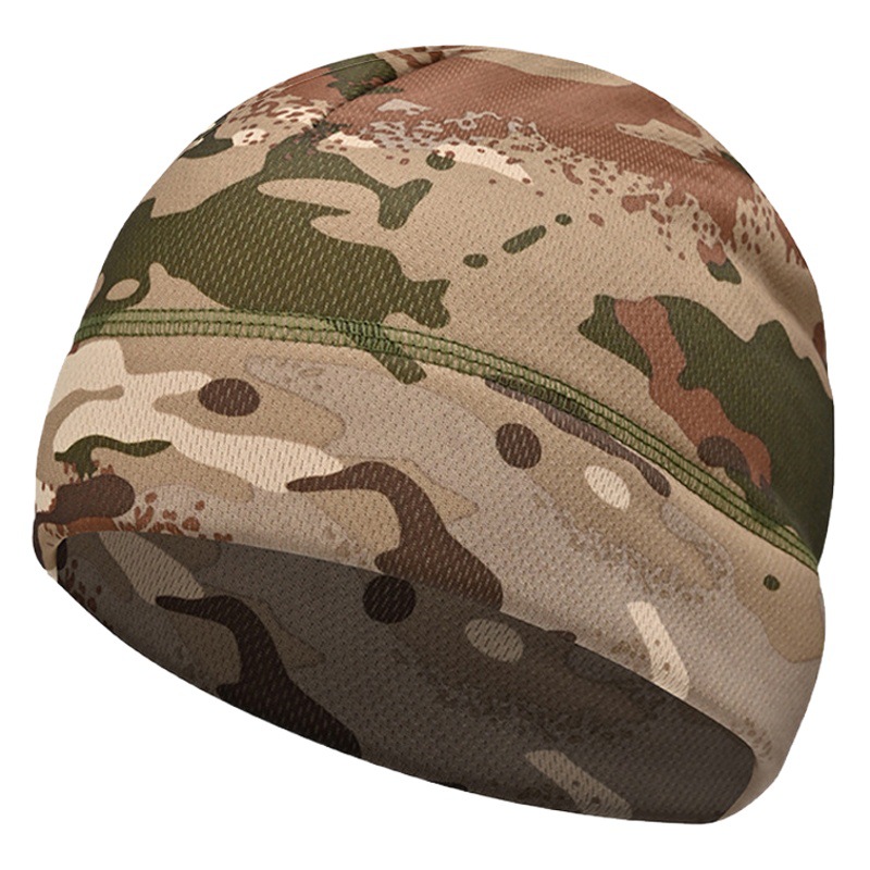 Sombrero de hombre de invierno de punto sombrero femenino de lana forrado de otoño moda a prueba de viento caliente marea bolsa cabeza sombrero frío sombrero camuflaje