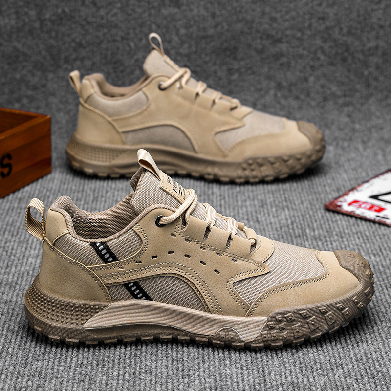 Zapatos de hombre 2026 primavera nuevo sitio de construcción al aire libre zapatos de moda zapatos deportivos antideslizantes y resistentes al desgaste zapatos de montaña ligeros para hombre image 1