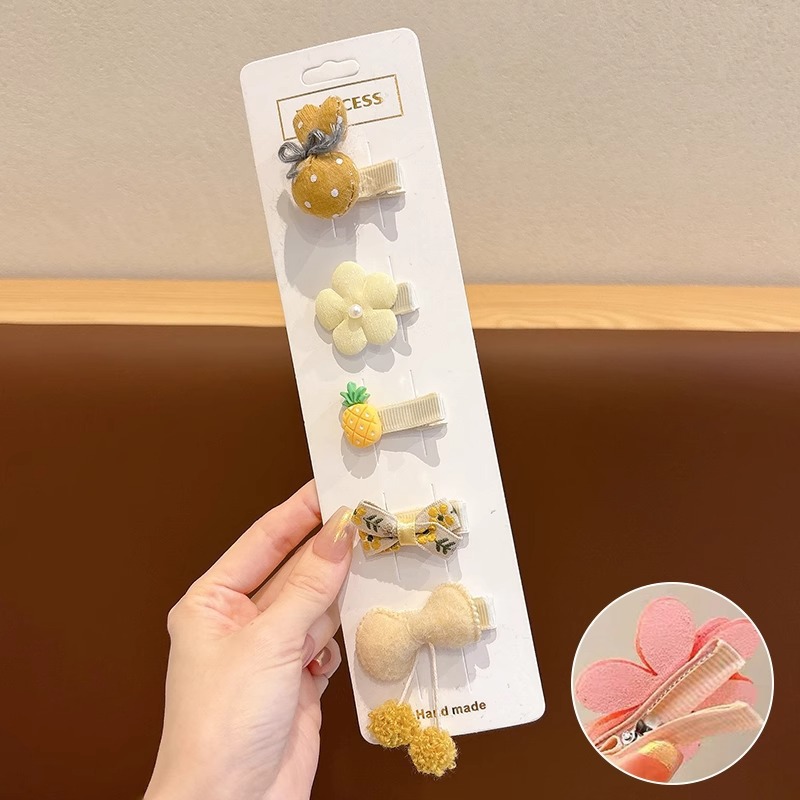 Clip para el cabello de bebé niñita no daña la tarjeta de cabello para niños adorable clip de cabello de mar de supercabel