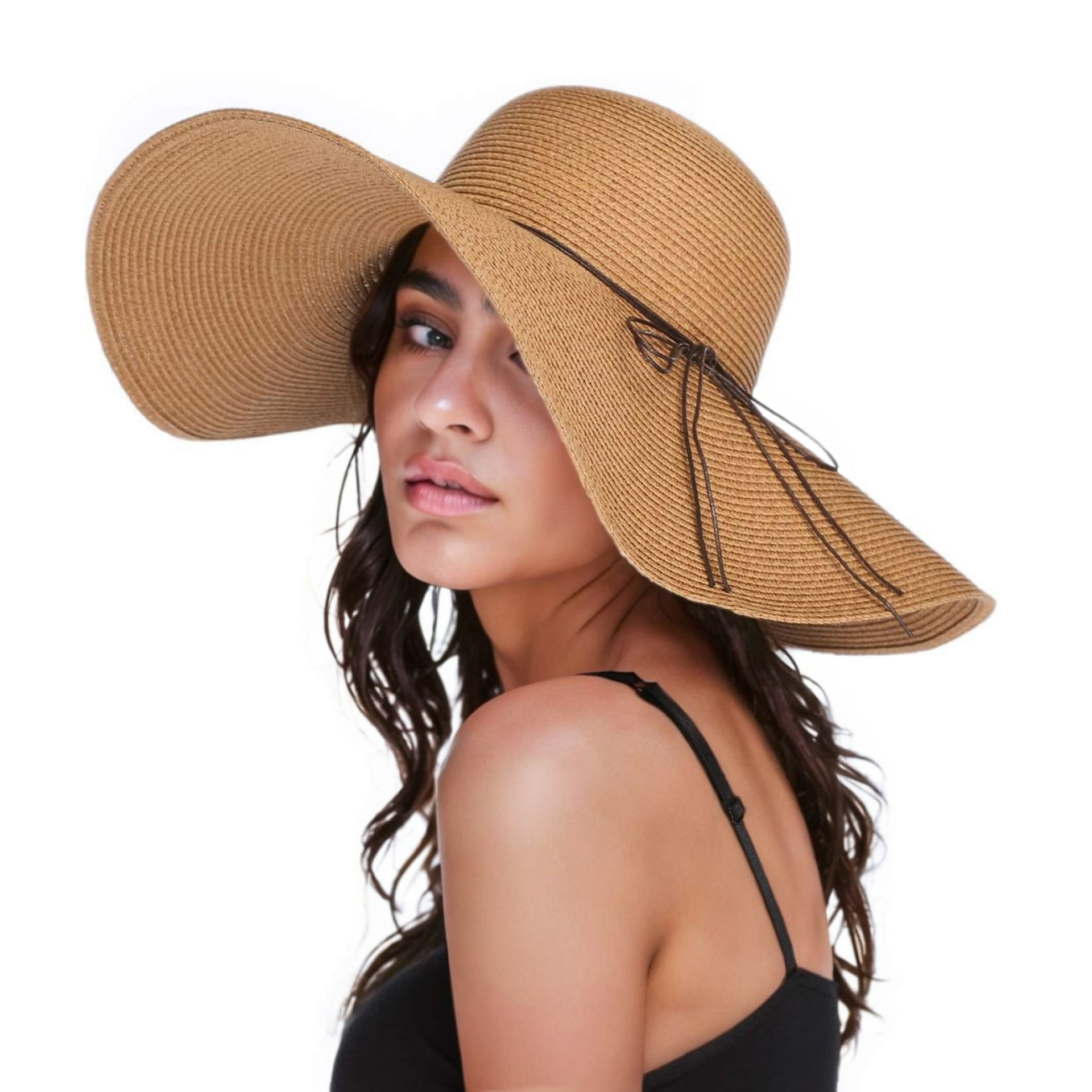 Mujeres Estilo Vintage Hawaiano Tropical Nudo De Lazo Grandes Aleros Sombrero De Copa display picture 3