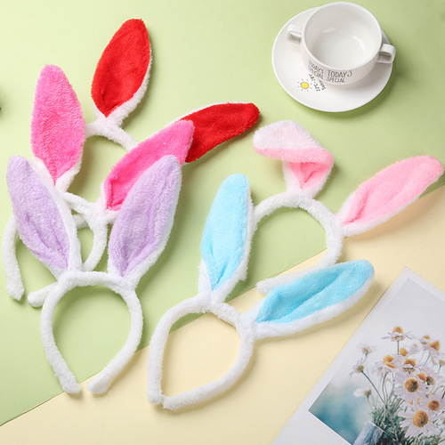 Children's Day hair accessories wholesale, including rabbit hair bands, bunny headbands, and cute rabbit ear headbands for a rabbit dance performance.