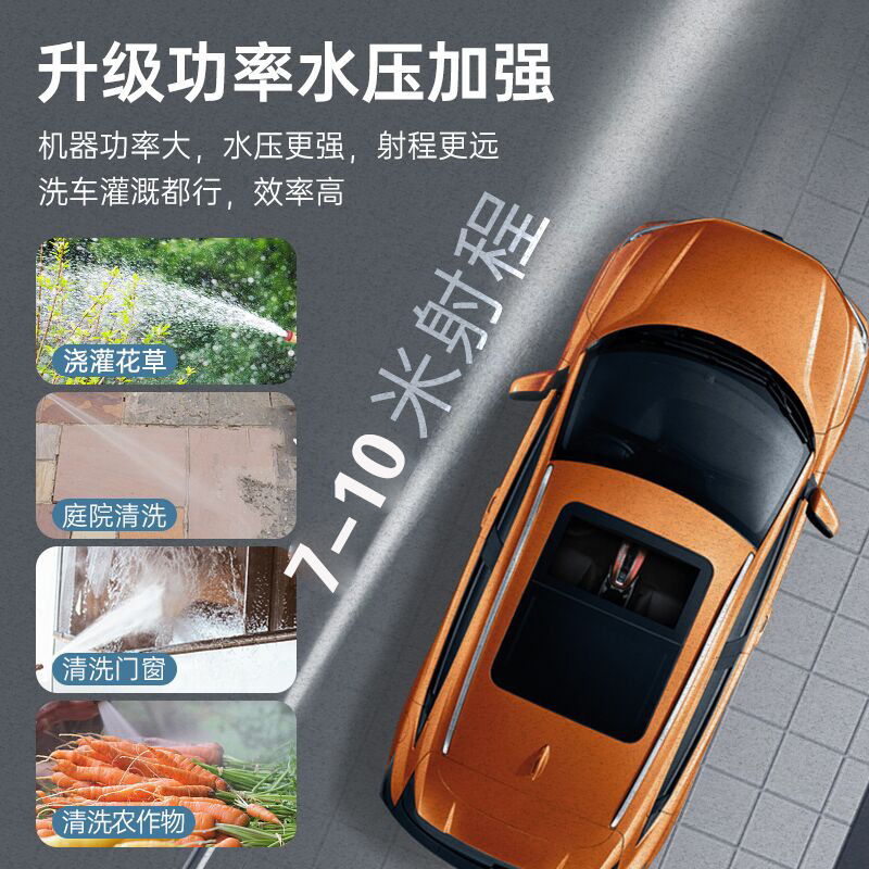 Nuevo pulverizador inalámbrico eléctrico de litio cargado pulverización hervidor de lavado de automóviles pistola de agua de alta presión pesticida desinfección artefacto de riego de flores