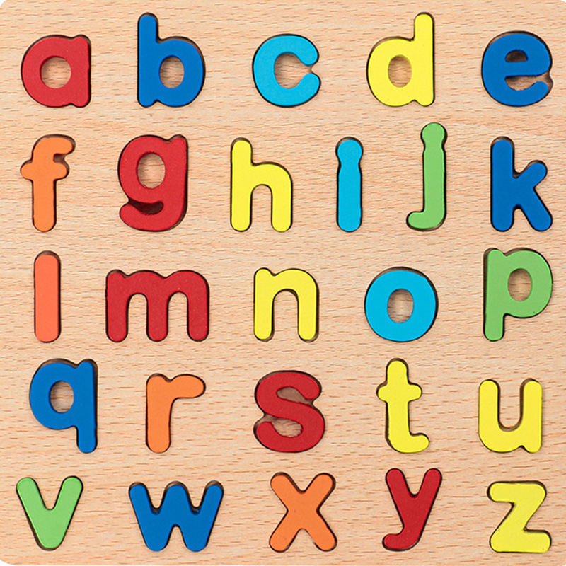 木製子供の英数字マッチングボード英語英数字認知パズル早期教育知育玩具卸売|undefined