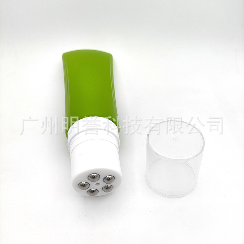 100g明誉40平面五珠瓶贝壳滚珠按摩瓶颈霜化妆品包材