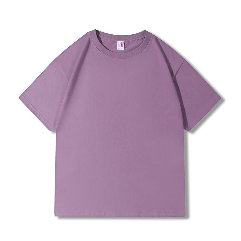 夏 210 グラム純綿 Tシャツメンズハイエンド無地ラウンドネック半袖大きいサイズメンズトレンディなブランドルーズ速乾性トップ夏|undefined