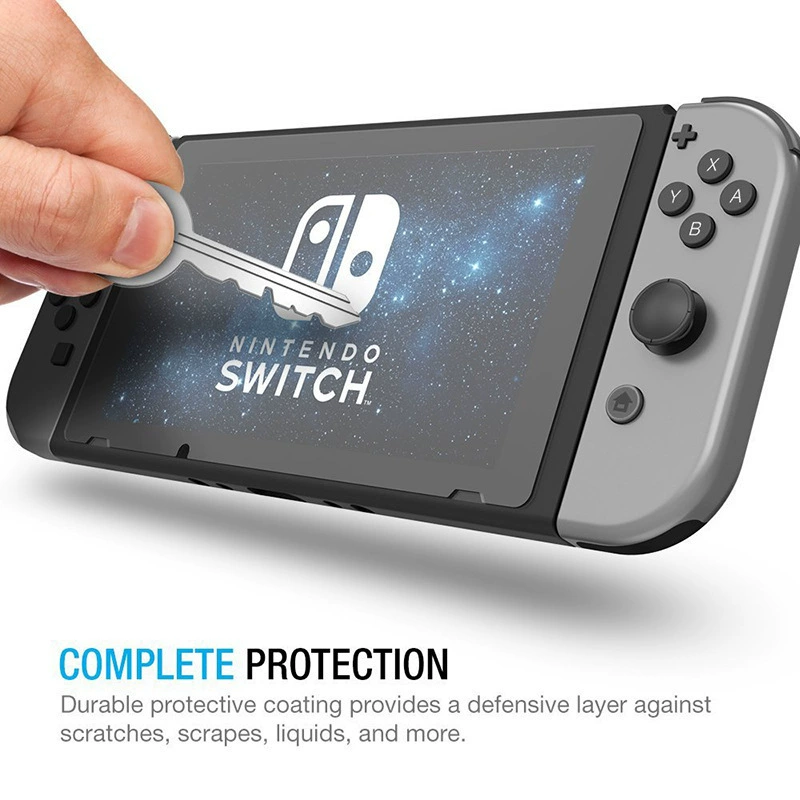 Защитная пленка из закаленного стекла для Nintendo Switch, отпечатков рук не оставляет, геймер консоль защитная пленка