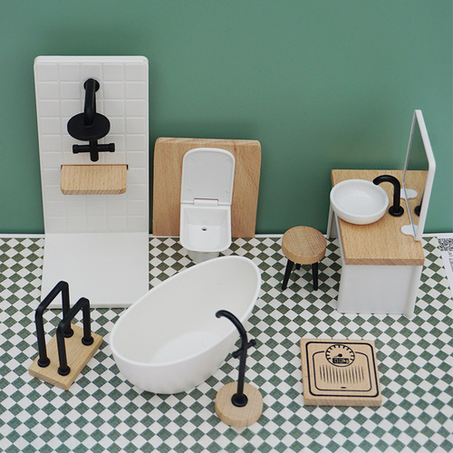 Mini Simulation TV LCD Monitor Living Room Bedroom Home Appliances Doll Doll House Accessories Scene Model