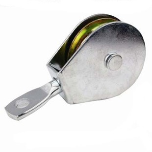Rotating Metal Iron Frame Galvanized Pulley Color Zinc Wheel Single Wheel Double Wheel Can Be Laser Printed with Logo