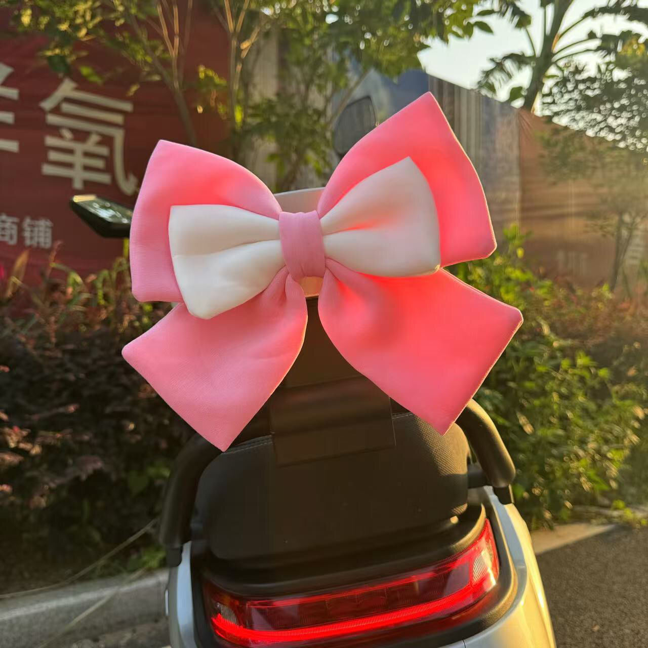 Electric Car Bow Decoration Accessories Yadi Aima Bell Electric Scooter Tail Popular Cute Accessories
