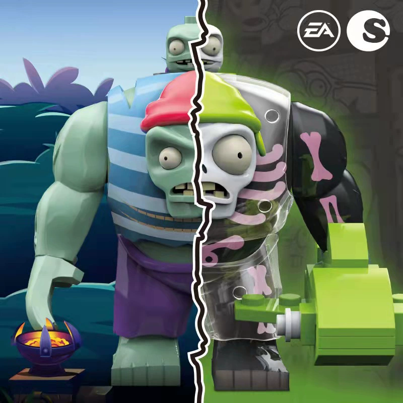Plants vs. Zombies, конструктор из губки, игрушка, капсульная игрушка
