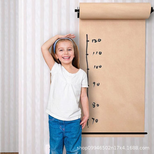 Kraft paper scroll painting paper wall-mounted drawing board Wall hand-painted stand poster roll paper painting graffiti blackboard wall