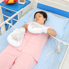 Soft Constraint Gloves to Avoid Self-Injury by Pulling the Tube, Disposable Urinary Pants with Protective Straps, Five-Finger Separation, Breathable Model