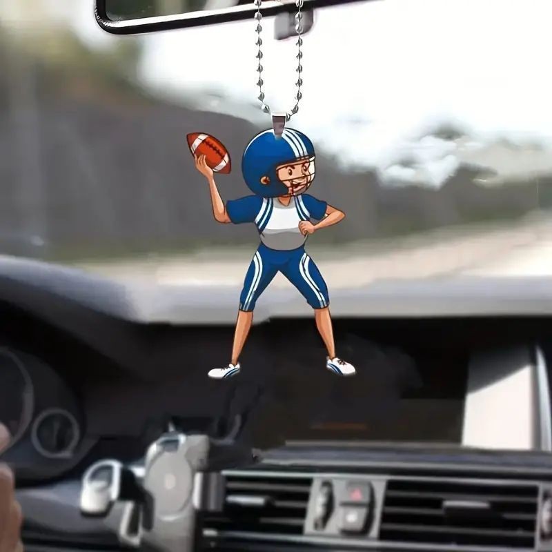 Nuevo acrílico plano transfronterizo para abrazar el amor gatito colgante del automóvil retrovisor colgante decoración del hogar