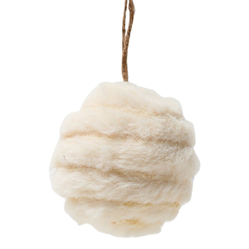 Hong Kong Heng 6cm Rosa fieltro Pompon Navidad Festival apoyos árbol de Navidad guirnalda decoración Pequeño Libro Rojo mismo estilo colgante