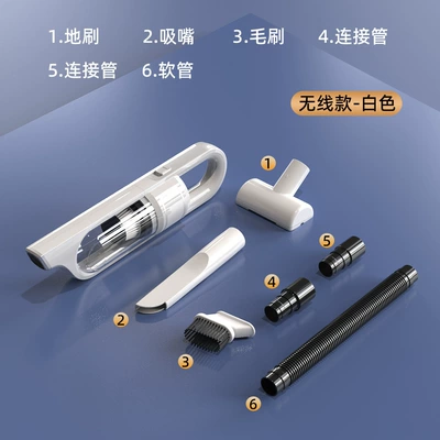 Pet Vacuum Cleaner Wireless Handheld Super Suction Hair Suction Household Convenient Handy Vacuum Cleaner Motorcycle Multi-Function (Tozsoranlar) - 3201-c-white