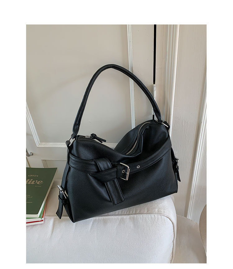 Mala tote vintage estilo coreano para mulher efeito motard_voghion.com