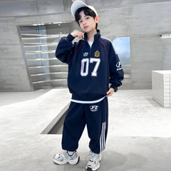 男児2025新型春服子供春服男の子スポーツスーツ春秋スタイル洋気潮クール2点セット