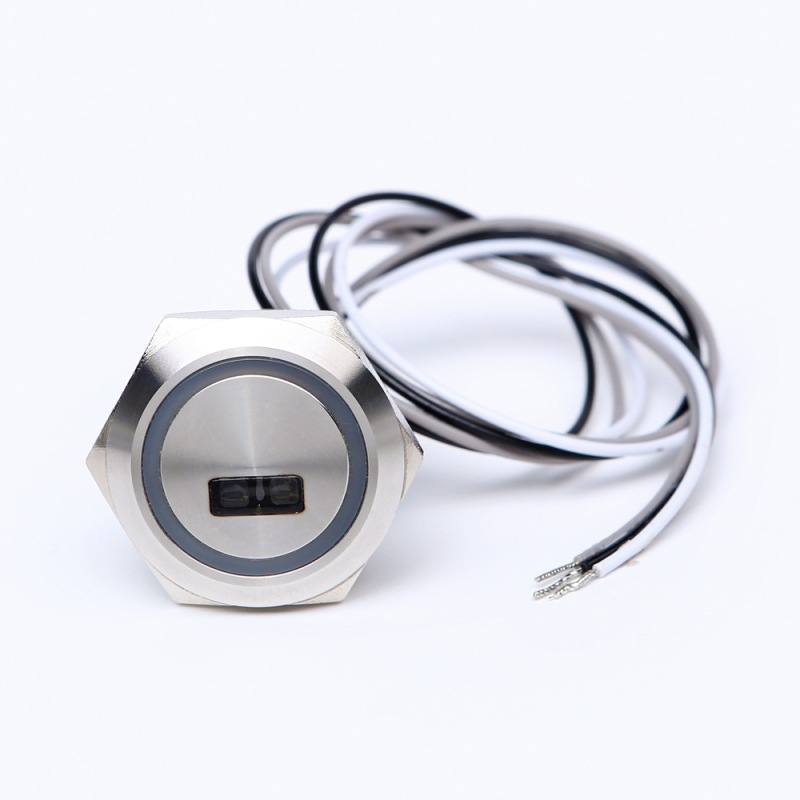 ELEWIND/意稳19MM非接触式传感器开关环照明金属不锈钢带30cm线