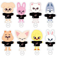 スポットStray Kidsアニメ同种skzooアクリル透明立牌スター周辺置物diy