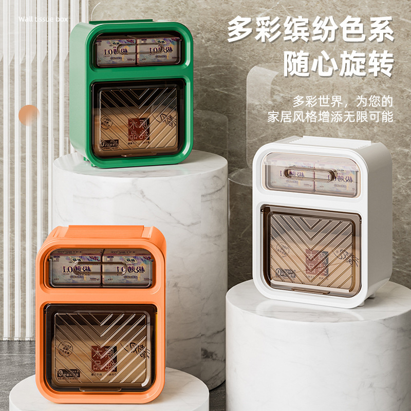 Bathroom Tissue Box Punch-Free Waterproof Toilet Paper Box Toilet Paper Roll Storage Rack Wall-Mounted Bathroom Tissue Box Punch-Free Waterproof Toilet Paper Box Toilet Paper Roll Storage Rack Wall-Mounted